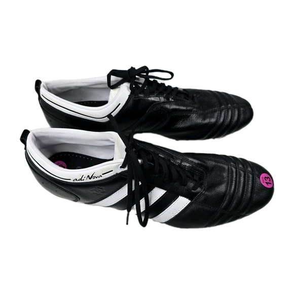 Adidas Adinova Football Boots Mens Size 13 2008 Black Leather‎ Football Sports